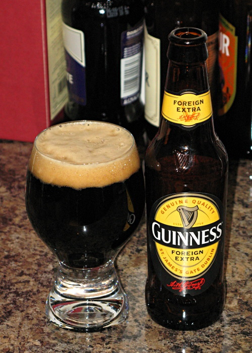 Bottle of Guinness Foreign Extra Stour