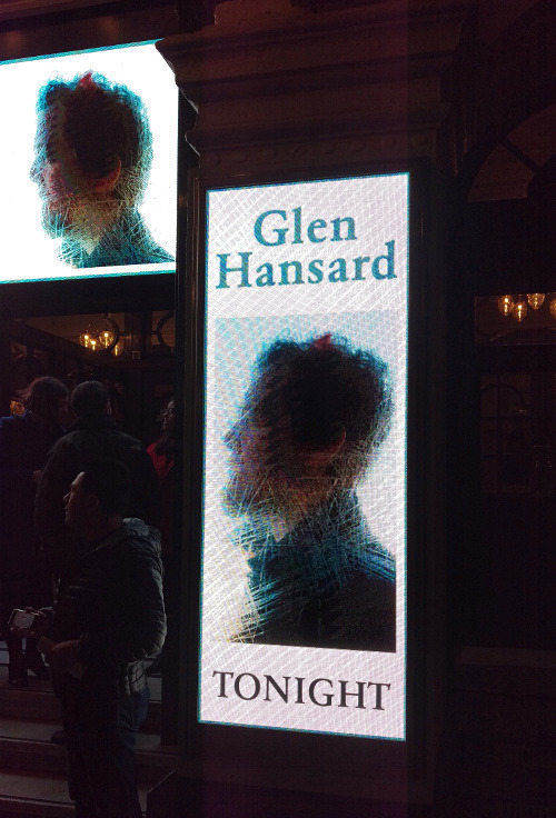 Glen Hansard poster outside the London Palladium