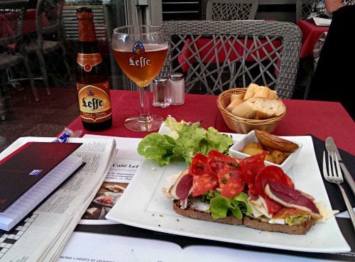 Leffe Triple with brunch at Café Leffe, Lille